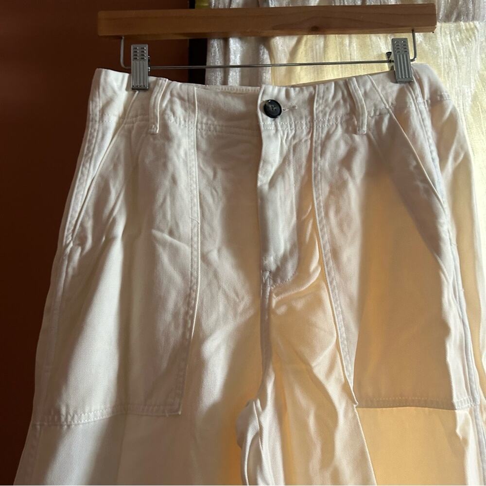 Everlane Cream Wide-Leg Pants - Picture 4 of 11